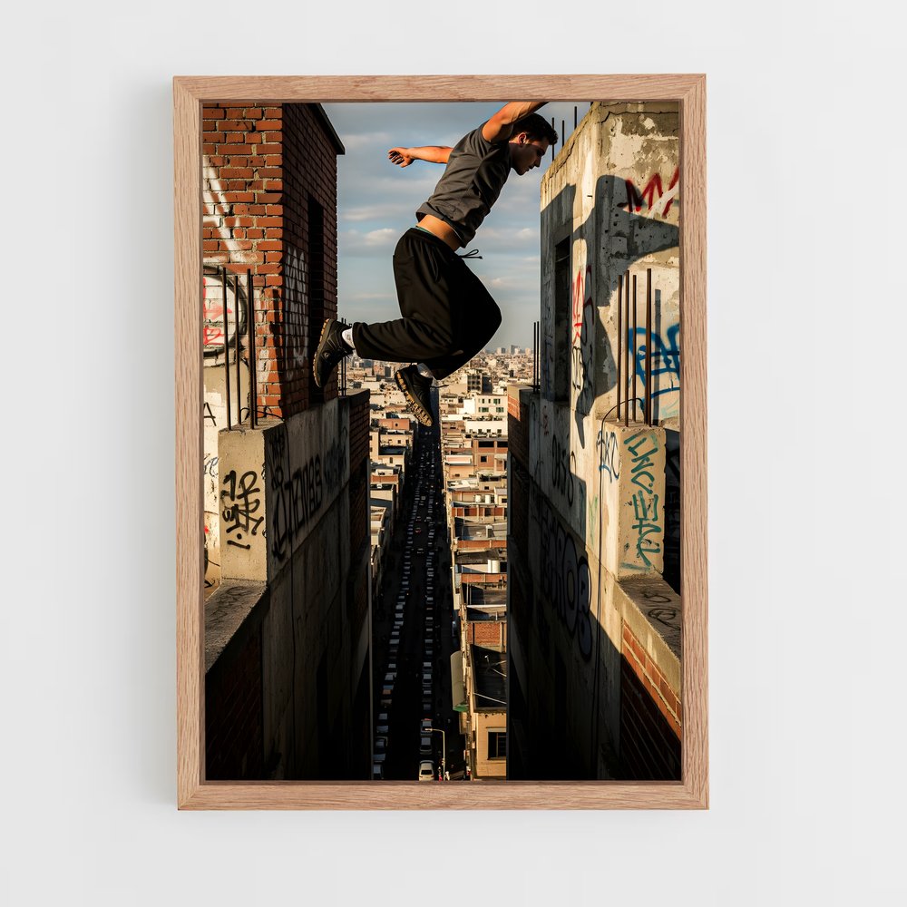 Poster Freestyle Gravity – affiche Parkour et freerun (vue 4)